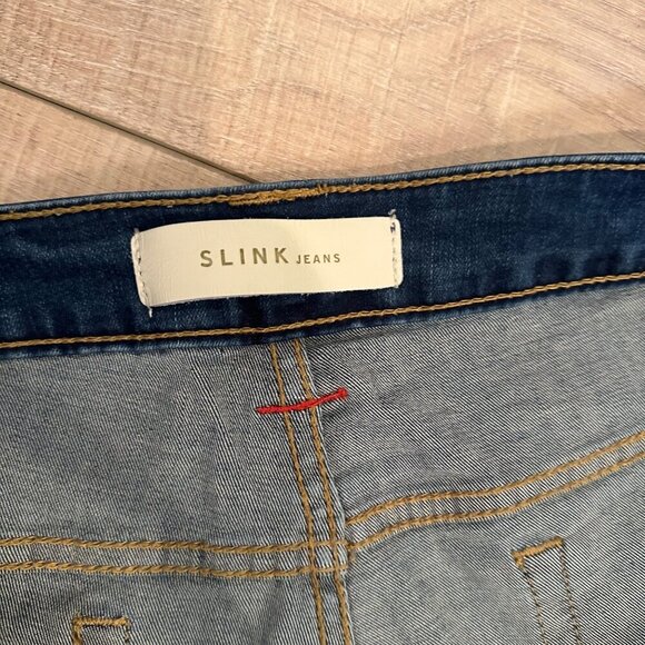 SLINK JEANS BLUE DENIM SHORTS CURVY SIZE 24 - Picture 4 of 7